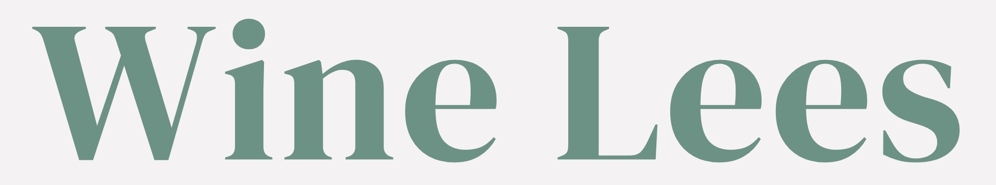 Header Logo Wine Lees with green writing